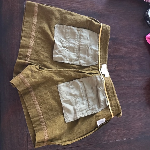 Elevenses High Waist Brown Shorts Anthro- Size 6 - Picture 5 of 6